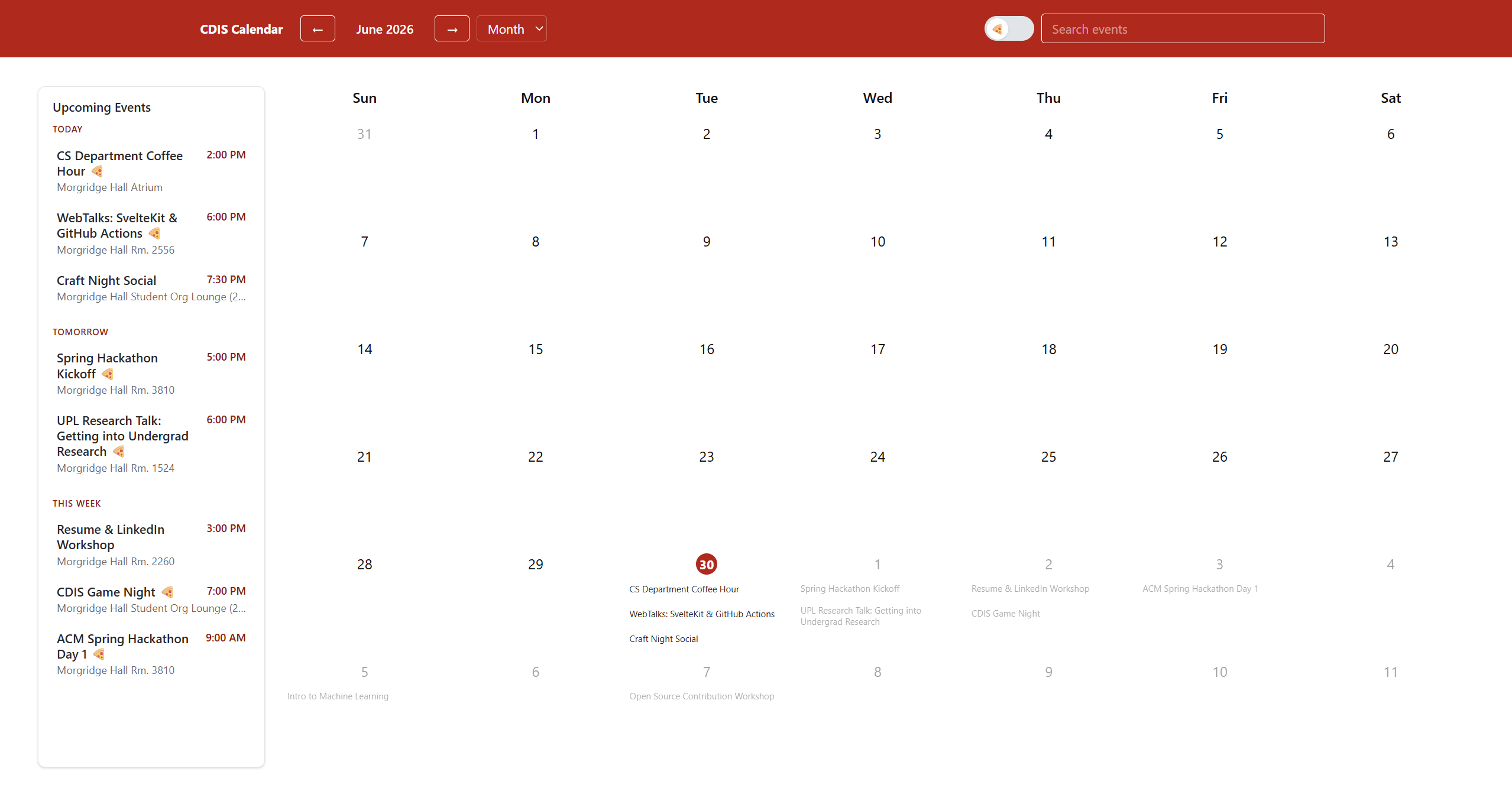 Calendar