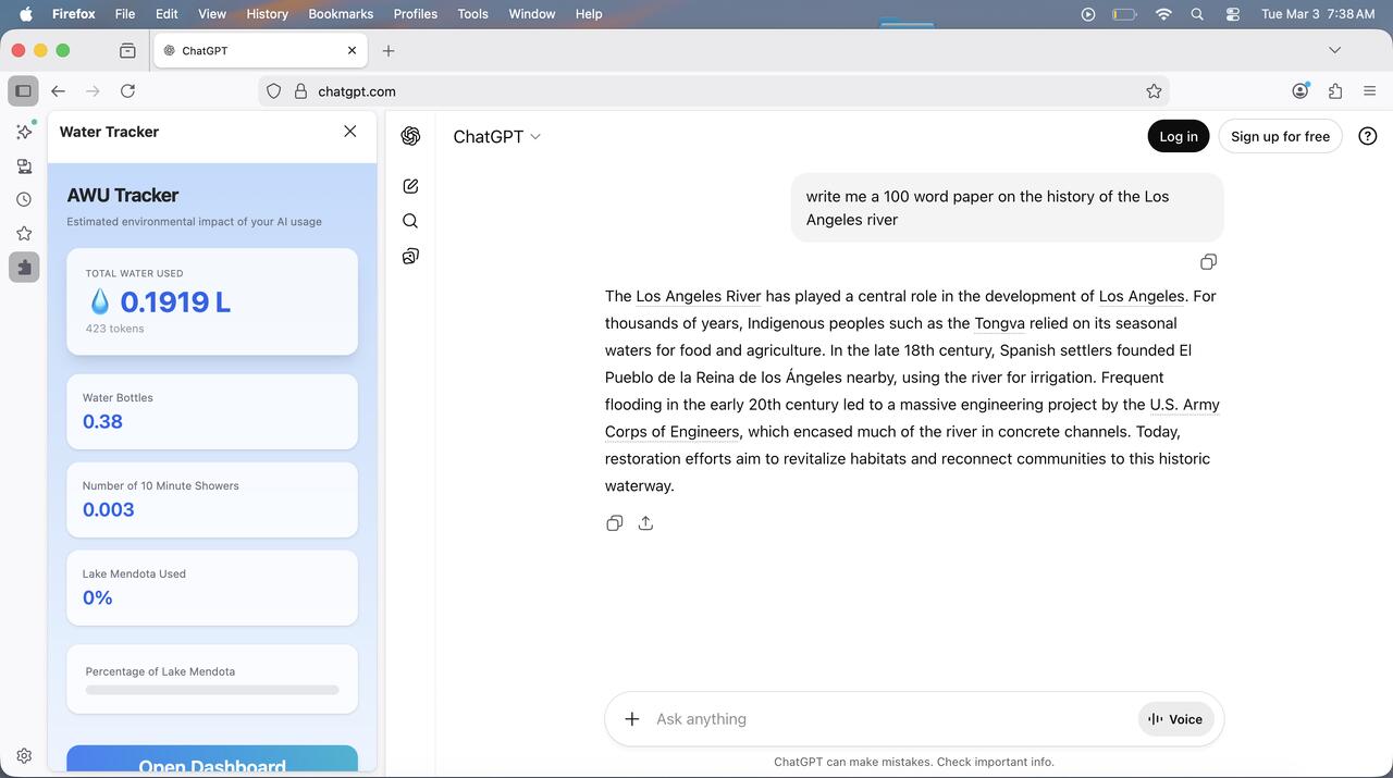 Water extension